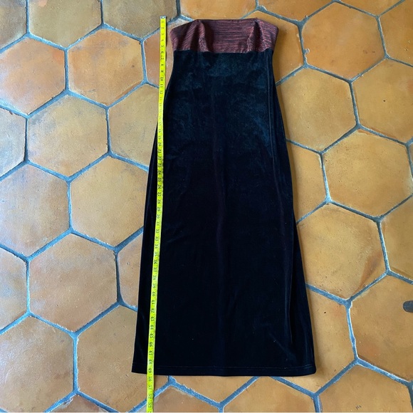 All That Jazz 90s Velvet Cocktail Dress VTG Whimsygoth Vamp Grunge Backless L - Picture 8 of 9